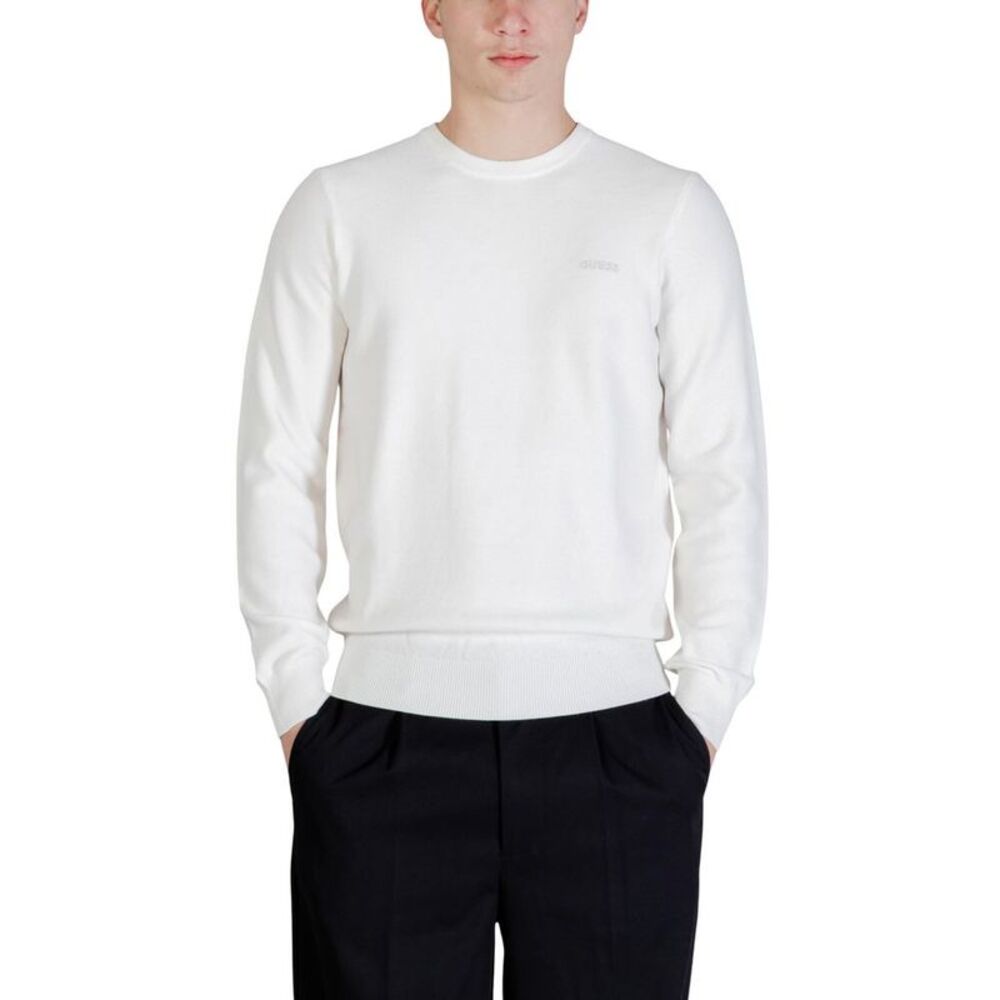 Guess White Lyocell Men's Sweatshirt
